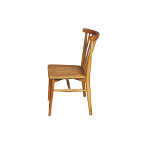 Silla de Comedor Escandinava Resistente y Ecológica, Impermeable, con Acabado de Madera Natural, Hecha de Madera de Teca Sólida para Muebles del Hogar - Product Image 4