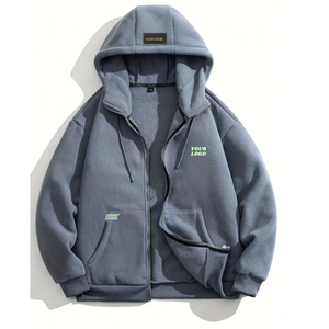 <b>Men's</b> Autumn Eco-Friendly <b>Hoodie</b> Pullover Windproof Thermal with Custom Colors & Logo for Outdoor Work & Leisure - Product Image 3