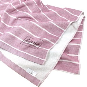 [Wholesale Products] HIORIE Osaka <b>Striped</b> Pattern Gauze <b>Towel</b> 100% Cotton Large <b>Bath</b> <b>Towel</b> 90*150cm Low MOQ Washable Quick Dry - Product Image 1