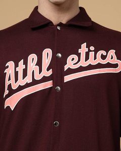 Veste universitaire en laine marron et noire à col cubain pour hommes Letterman College Baseball Bomber Varsity Jacket - Product Image 3