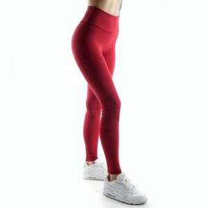 กางเกงเลกกิ้งออกกำลังกายแฟชั่นใหม่เอวสูงสำหรับผู้หญิงกางเกงโยคะสีพื้นสำหรับฟิตเนสลำลองพลัสไซส์ขายดี - Product Image 5