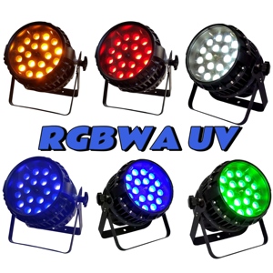 Ngoài trời Zoom LED PAR ánh sáng 18x15W rgbwa + UV 6in1 LED PAR có thể ánh sáng sân khấu LED PAR Zoom IP65 - Product Image 3