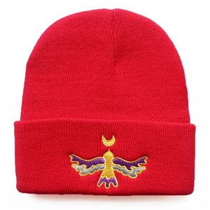 Gorro de invierno con calavera acrílica con texto personalizado, gorro hecho a mano, producto de mohair Premium para hombres y mujeres - Product Image 2