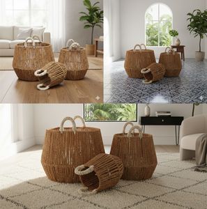 Juego de 3 artesanías de fibra de coco GENTONG - Product Image 6