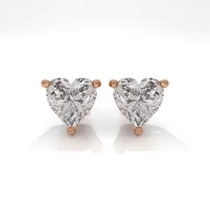 18k Yellow Rose White Gold Lab Grown Diamond <b>Long</b> Dangle Drop <b>Earrings</b> for Gift Wedding Party - Product Image 2