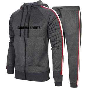 Conjunto de Forro Polar Unisex de Moda |   Conjunto Deportivo Color-Hloodie + Joggers, Suministro de Fábrica de Ropa Deportiva OEM, Sudadera con Capucha de Forro Polar con Cremallera para Hombre - Product Image 2