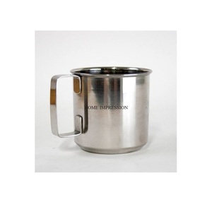 แก้วมักสแตนเลสมอสโกมิวล์ทำด้วยมือบริสุทธิ์พร้อมที่จับแบบเรียบง่ายแก้วเบียร์เสิร์ฟแก้วกาแฟแบบทันสมัยทำจากโลหะคุณภาพสูง - Product Image 1