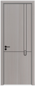 Puerta de Baño Interior Moderna de WPC, Acabado Impermeable, Tamaños Personalizables para Hoteles, Apartamentos, Dormitorios y Salas de Estar - Product Image 3