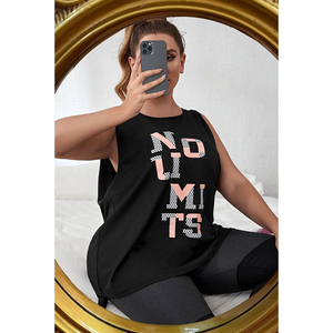 Camisetas sin mangas de talla grande para mujer hechas a medida al por mayor OEM camisetas sin mangas transpirables de material de alta calidad con color personalizado - Product Image 6