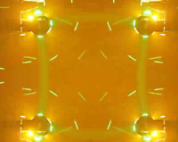 HD8 Mini Alien 100W RGBW+Blanc chaud+Laser vert, Idéal pour les bars, les scènes, les clubs, 14 canaux DMX