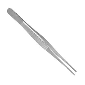 Pinzas de Tejido Atraumáticas Manuales de Alta Precisión, Rectas con Dientes Serrados, 16 cm, Acero Inoxidable, Certificación CE ISO13485 - Product Image 2