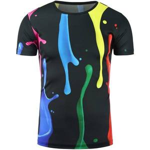 Camisetas con estampado ODM para hombre, ropa de calle de gran tamaño, de algodón pesado en blanco, diseño personalizado, 280gsm - Product Image 1