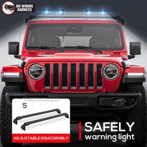 Roof Rack chéo thanh với Tương thích cho 2007 2025 <span class=keywords><strong>Jeep</strong></span> Wrangler JK jku JL jlu không giới hạn & Đấu sĩ JT hardtop, mái Xà Ngang - Product Image 3