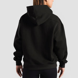 เสื้อฮู้ดผู้หญิงผ้าสแปนเด็กซ์คอตตอนพิมพ์ลายสำหรับฤดูหนาว  คอเสื้อแบบมีโลโก้สั่งทำ  ไหล่ตก  ผ้าฟลีซ  เป็นมิตรกับสิ่งแวดล้อม  ขายส่ง - Product Image 4