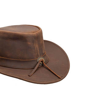 Cuero genuino Nuevo estilo Venta caliente Sombreros Ligero Precio razonable Diseño personalizado Sombreros de cuero - Product Image 4