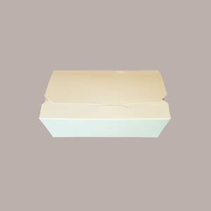 60 Pcs Medium Cream Disposable <b>Lunch</b> <b>Box</b> 180x120H50 for Takeaway Food - Product Image 1