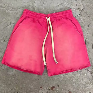 Shorts de survêtement personnalisés pour hommes en molleton French Terry, entrejambe de 5 pouces, 100% coton, shorts délavés à l'acide pour hommes, jogging en coton, shorts de jogging - Product Image 3