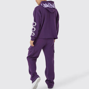 Survêtements à capuche en coton pour hommes 2024, taille XL, style streetwear, nouveau design, tenue décontractée de fitness, vêtements de sport grande taille, logo personnalisé, hiver - Product Image 4