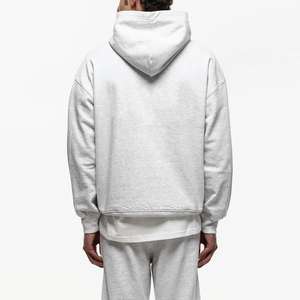 Custom Logo Men's Fleece Lined Fashionable Hoodie Heavy Weight Oversize Pullover Cotton Polyester Warm <b>Vintage</b> <b>Sweatshirt</b> - Product Image 4