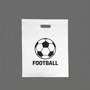 Bulk Lightweight PE Shopping Bags for Supermarket and Apparel Stores Die Cut Plastic Bag