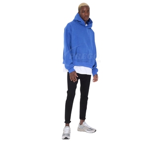 2025 <b>Men</b> Custom Hoodie High Cotton Streetwear Plain Blank <b>Pullover</b> Winter Dye Technique Popular Bulk Wholesale - Product Image 3