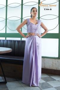 เครื่องแต่งกายผ้าซาตินสีสำคัญพร้อมงานเย็บปักถักร้อยผ้าซาตินล่าสุด - Product Image 3