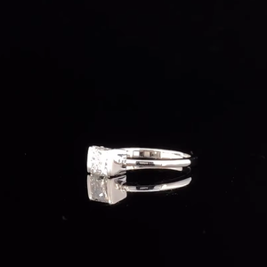 Anillo de Compromiso con Diamante Cultivado en Laboratorio con Certificación IGI de 1.00 CT, Corte Princesa, Engaste de Bisel, Oro Sólido de 14K, Anillo para Mujer - Product Image 4