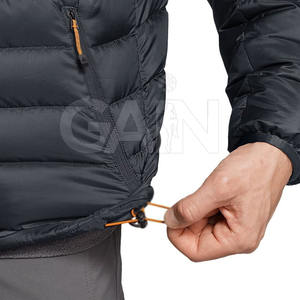 Veste bouffante d'extérieur pour hommes avec fermeture à glissière et capuche Manteau d'hiver coupe-vent chaud et décontracté - Product Image 6
