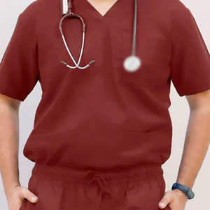 Uniforme de Médecin Unisexe Grandes Tailles et Grandes Tailles, Coupe Ajustée, Design Élégant, Tissu en Spandex/Polyester, Utilisation Hospitalière - Product Image 4