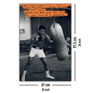 Affiche murale Muhammad Ali au design moderne pour sac de sable - Product Image 1