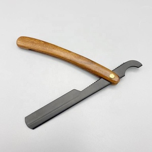 Maquinillas de afeitar desechables profesionales al por mayor con hoja negra de acero sostenible y mango de madera para afeitarse el pelo en las axilas del bikini - Product Image 2