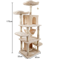 Haute qualité grand chat arbre maison tour Style moderne en peluche cadre d'escalade bois grattoir composants Offre Spéciale fabricant approvisionnement