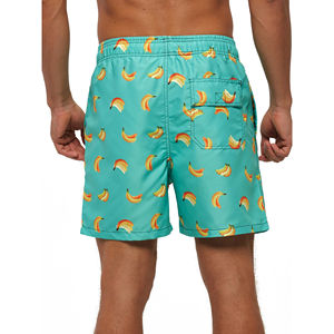 Shorts de bain en toile écologiques 2025 pour hommes et unisexe, grande taille, maillot de bain de plage avec taille élastique et 100% coton - Product Image 2