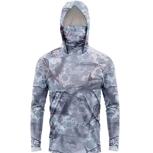 Sweat à capuche de pêche par sublimation UPF 50+ à manches longues, respirant, léger, design personnalisé, fabricant OEM - Product Image 1