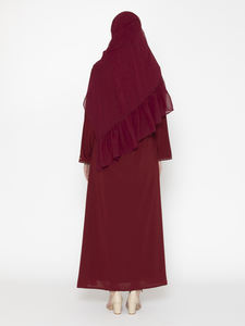 Nouveau designer à la mode personnalisé femmes Naqab à manches longues Burqa traditionnel musulman style ethnique Hijab & Abaya de Dubaï - Product Image 5