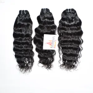 Cuticle aligned wholesale virgin Indian deep wave chemical processing none weaving braiding manufactures human hair extensions