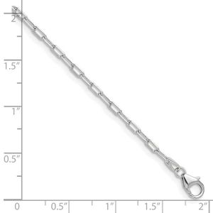 Leslie's 14k Yellow Gold Solid Beveled D/C Paperclip <b>Chain</b> with Pearl 2.2mm Figaro Snake <b>Rope</b> <b>Chain</b> - Product Image 2