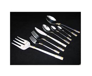 Regalos de boda, juego de cubiertos de plata, juego de cubiertos de acero inoxidable de la mejor calidad, herramientas de cocina, juego de cubiertos para el hogar - Product Image 6