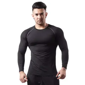 Fabricante al por mayor de los hombres de manga larga de alta elasticidad gimnasio Rash Guard ropa impresa BJJ MMA ropa de artes marciales - Product Image 5