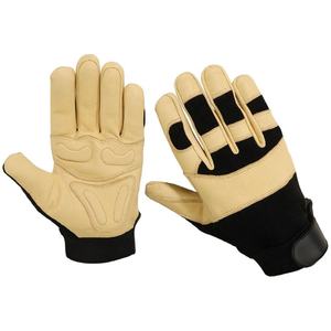 Guantes mecánicos resistentes en piel de cabra Guantes de seguridad al por mayor para trabajo mecánico Guantes de cuero de Pakistán - Product Image 1