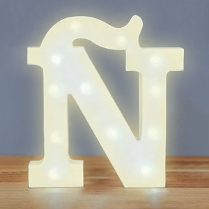 Lampada a LED 3D con Lettere Luminose per Decorare Pannelli Alfabetici - Product Image 1