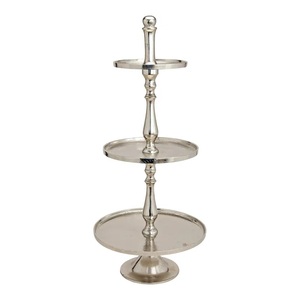 Soporte de aluminio para tartas de forma ovalada de fabricante OEM, perfecto para fiestas de cumpleaños, bodas, recepciones y presentaciones de aniversario - Product Image 2