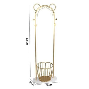 Perchero de Acero Inoxidable con Cesta para Sala de Estar - KPT68011 - Product Image 5