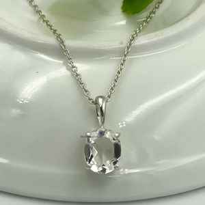Pendentif en pierre précieuse Petalite fait à la main en argent sterling 925 ovale 8x10mm collier de pierres précieuses naturelles pour les femmes - Product Image 5