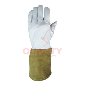 Gant de soudage conçu pour les applications thermiques industrielles Cuir épais résistant au feu avec manchette étendue pour le soudage et le meulage - Product Image 2