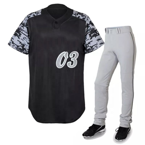 Ensemble de vêtements de baseball et de softball en polyester respirant Tissu léger durable à manches courtes pour le jour du match - Product Image 1