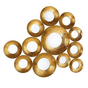 Espejo de pared decorativo de metal de vidrio de alta calidad de lujo moderno para sala de estar dormitorio y oficina para uso en hoteles - Product Image 4