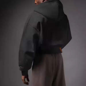 Haute qualité personnalisé blanc français éponge sweat à capuche pour hommes Streetwear surdimensionné goutte épaule sweats à capuche pour l'usine - Product Image 2