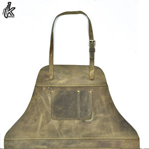 Delantal de cuero genuino resistente Chef Crazy-Horse Vintage cuero de vaca de alta calidad - Product Image 4