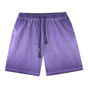 กางเกงขาสั้นสีจางแบบลำลองของผู้ชายกางเกงขาสั้นลายพระอาทิตย์ซีดจางลำลองดีไซน์ตามสั่ง - Product Image 2